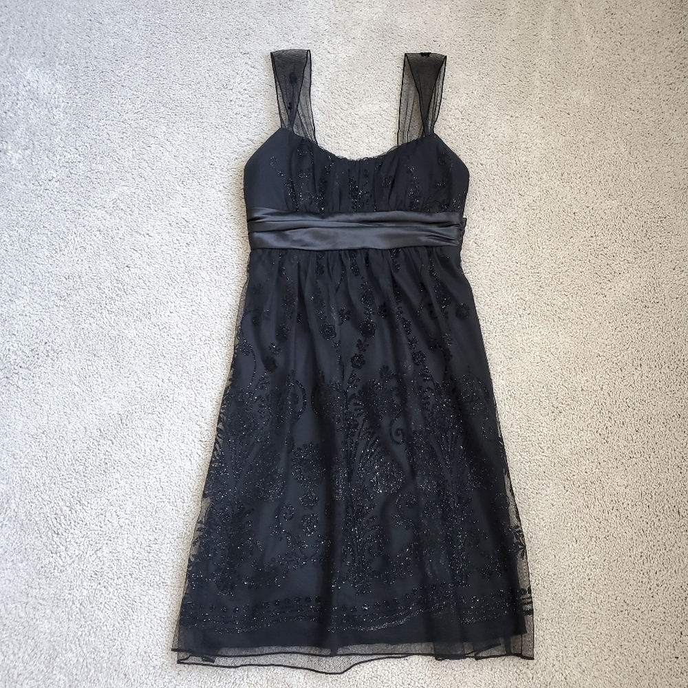 Sparkly Lace and Velvet Formal Dress